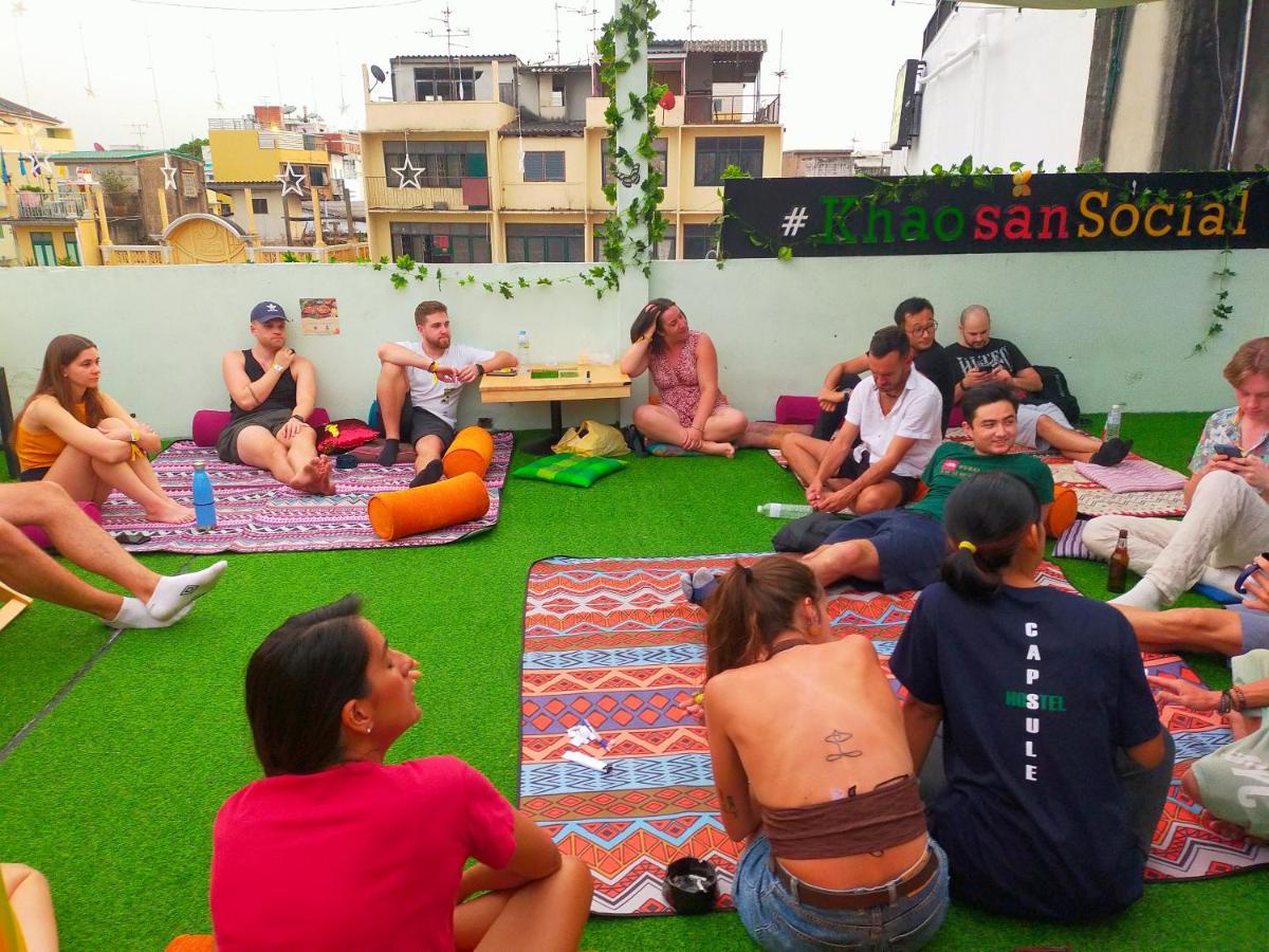 Khao San Social Capsule Hostel Бангкок Экстерьер фото